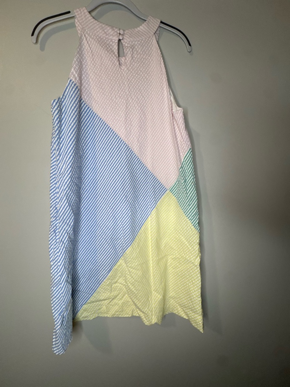 Vineyard Vines Pastel Colorblock Sleeveless Mini Dress - Pink, Blue & Yellow - Picture 5 of 8